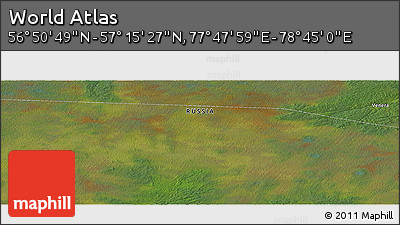 Satellite Panoramic Map of the Area around 57° 3' 8" N, 78° 16' 30" E