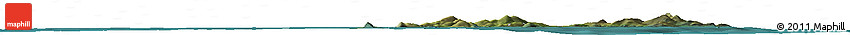 Satellite Horizon Map of the Area around 57° 3' 8" N, 7° 34' 30" W