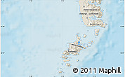 Shaded Relief Map of the area around 57° 3' 8" N, 7° 34' 30" W