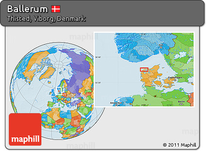 Political Location Map of Ballerum
