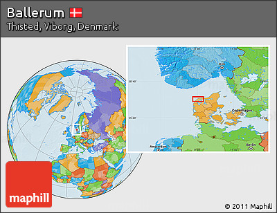 Political Location Map of Ballerum