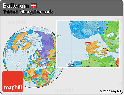 Political Location Map of Ballerum