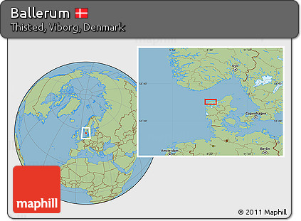Savanna Style Location Map of Ballerum