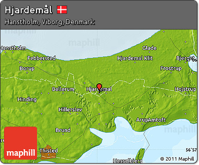 Physical Map of Hjardemål