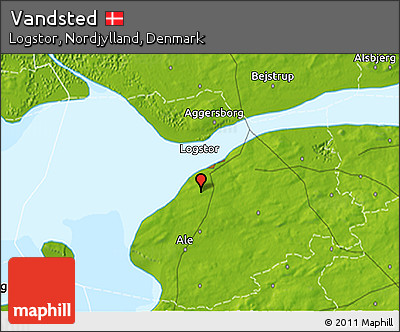 Physical 3D Map of Vandsted