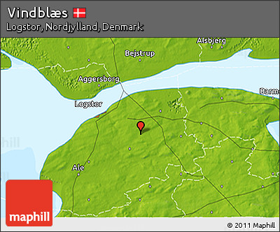Physical 3D Map of Vindblæs