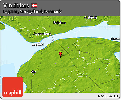 Physical 3D Map of Vindblæs