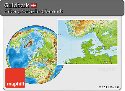 Physical Location Map of Guldbæk