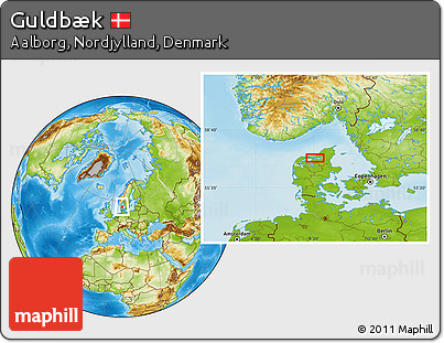 Physical Location Map of Guldbæk