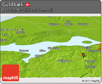 Physical Panoramic Map of Guldbæk