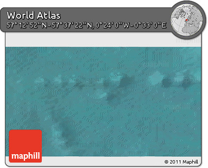 Satellite 3D Map of the Area around 57° 25' 7" N, 0° 4' 30" E