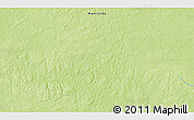 Physical 3D Map of the area around 57° 25' 7" N, 101° 4' 29" W