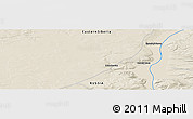 Shaded Relief Panoramic Map of the area around 57° 25' 7" N, 102° 4' 29" E