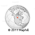 Outline Map of the Area around 57° 25' 7" N, 102° 46' 30" W, rectangular outline