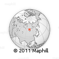 Outline Map of the Area around 57° 25' 7" N, 104° 37' 30" E, rectangular outline