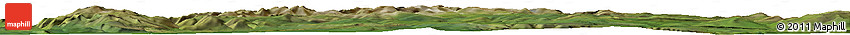 Satellite Horizon Map of the Area around 57° 25' 7" N, 109° 43' 29" E