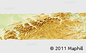 Physical Panoramic Map of the area around 57° 25' 7" N, 109° 43' 29" E