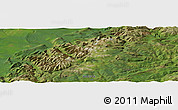 Satellite Panoramic Map of the area around 57° 25' 7" N, 109° 43' 29" E