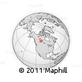 Outline Map of the Area around 57° 25' 7" N, 109° 34' 29" W, rectangular outline