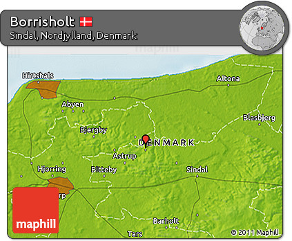 Physical 3D Map of Borrisholt