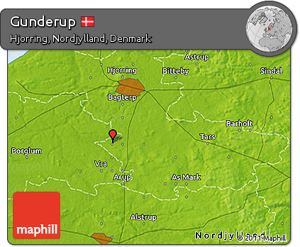Physical 3D Map of Gunderup