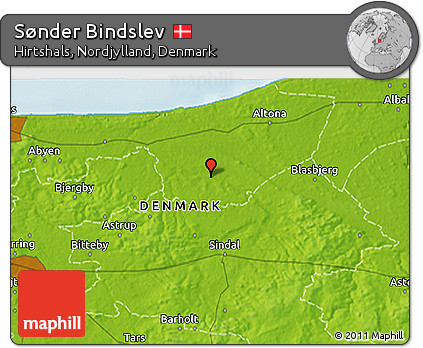 Physical 3D Map of Sønder Bindslev