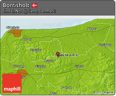 Physical 3D Map of Borrisholt