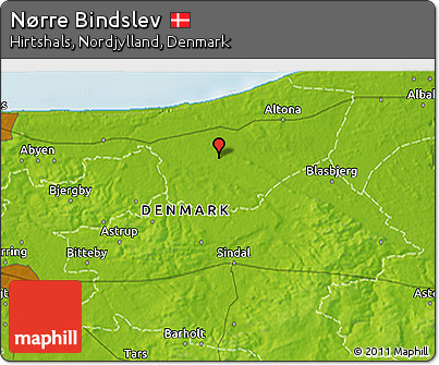 Physical 3D Map of Nørre Bindslev