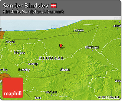 Physical 3D Map of Sønder Bindslev