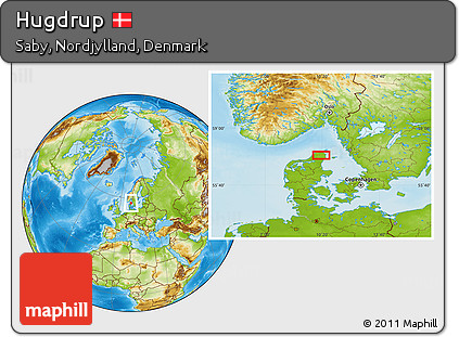 Physical Location Map of Hugdrup