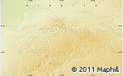 Physical Map of the area around 57° 25' 7" N, 113° 49' 29" W
