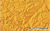 Political Map of the area around 57° 25' 7" N, 114° 49' 29" E