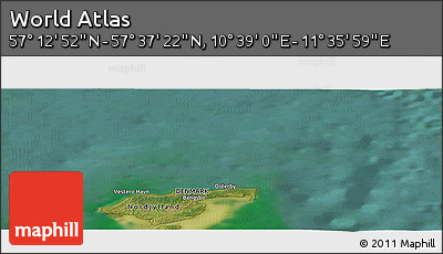 Satellite Panoramic Map of the Area around 57° 25' 7" N, 11° 7' 30" E