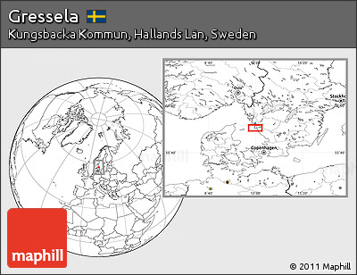 Blank Location Map of Gressela