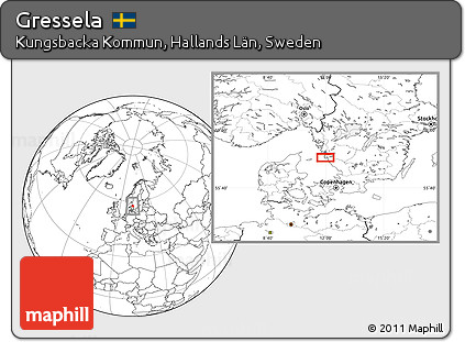 Blank Location Map of Gressela