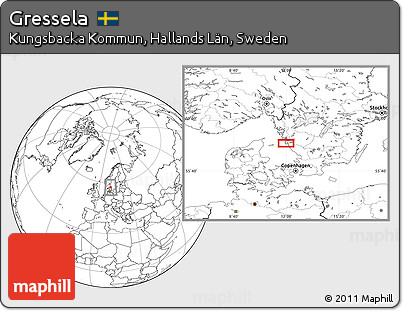Blank Location Map of Gressela