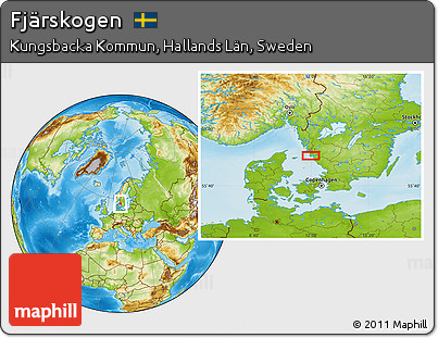 Physical Location Map of Fjärskogen