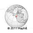 Outline Map of the Area around 57° 25' 7" N, 124° 52' 30" W, rectangular outline