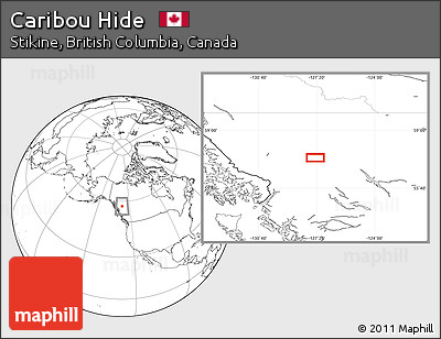 Blank Location Map of Caribou Hide