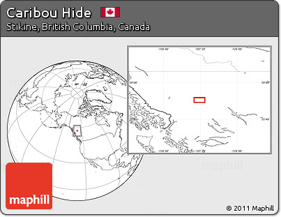 Blank Location Map of Caribou Hide
