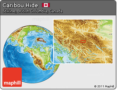 Physical Location Map of Caribou Hide
