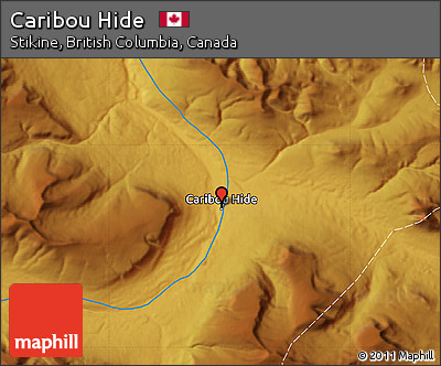 Physical Map of Caribou Hide