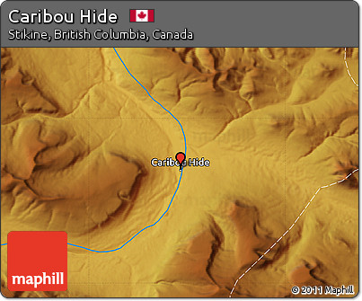 Physical Map of Caribou Hide