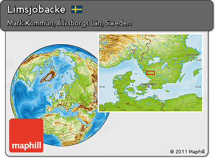 Physical Location Map of Limsjöbacke