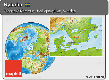 Physical Location Map of Nyholm