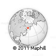 Outline Map of the Area around 57° 25' 7" N, 147° 58' 29" E, rectangular outline