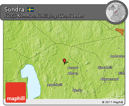 Physical 3D Map of Söndra
