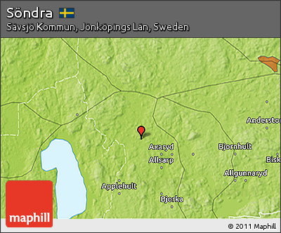 Physical 3D Map of Söndra