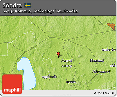 Physical 3D Map of Söndra