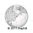 Outline Map of the Area around 57° 25' 7" N, 150° 31' 30" E, rectangular outline